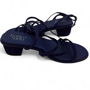 Franco Sarto Dark Blue Strappy Sandals